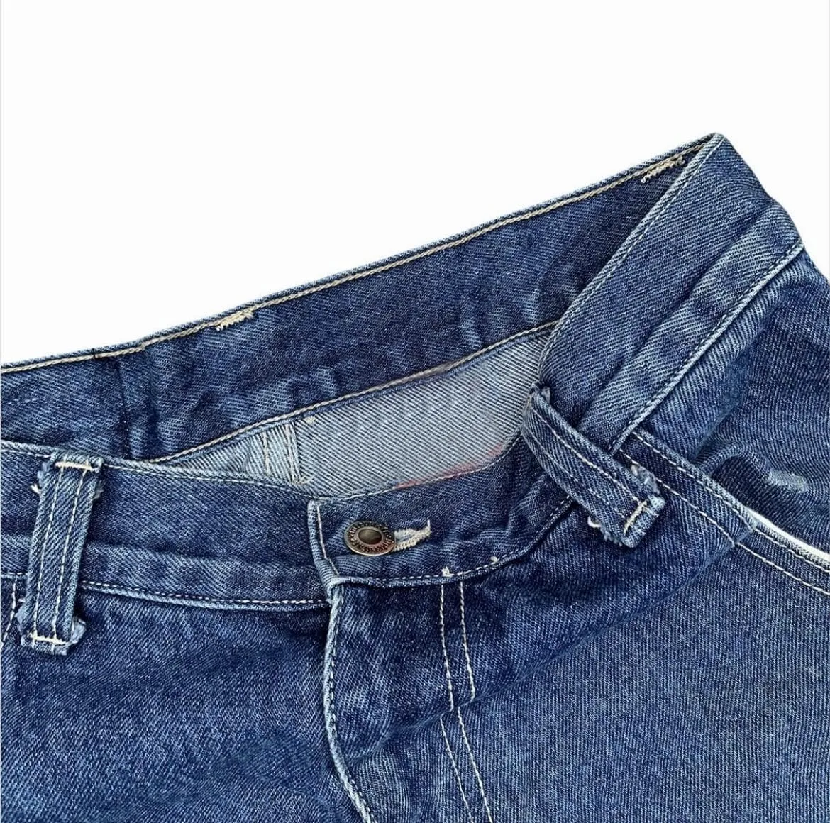 IDEALSANXUN Baggy Jean Shorts for Men Jorts Casual Loose Fit Long Denim Shorts