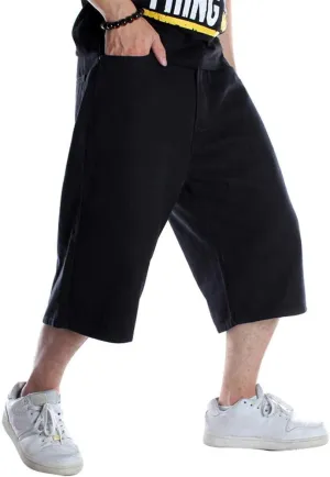 IDEALSANXUN Mens 3/4 Denim Shorts Big&Tall Loose Fit Jeans Shorts