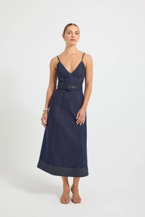 Subtle Fit Light Fit Indie Flared Midi Indigo