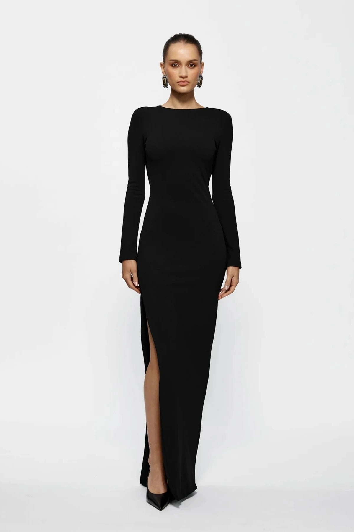 Dew Tone Natural Aesthetic Indie Gown Black