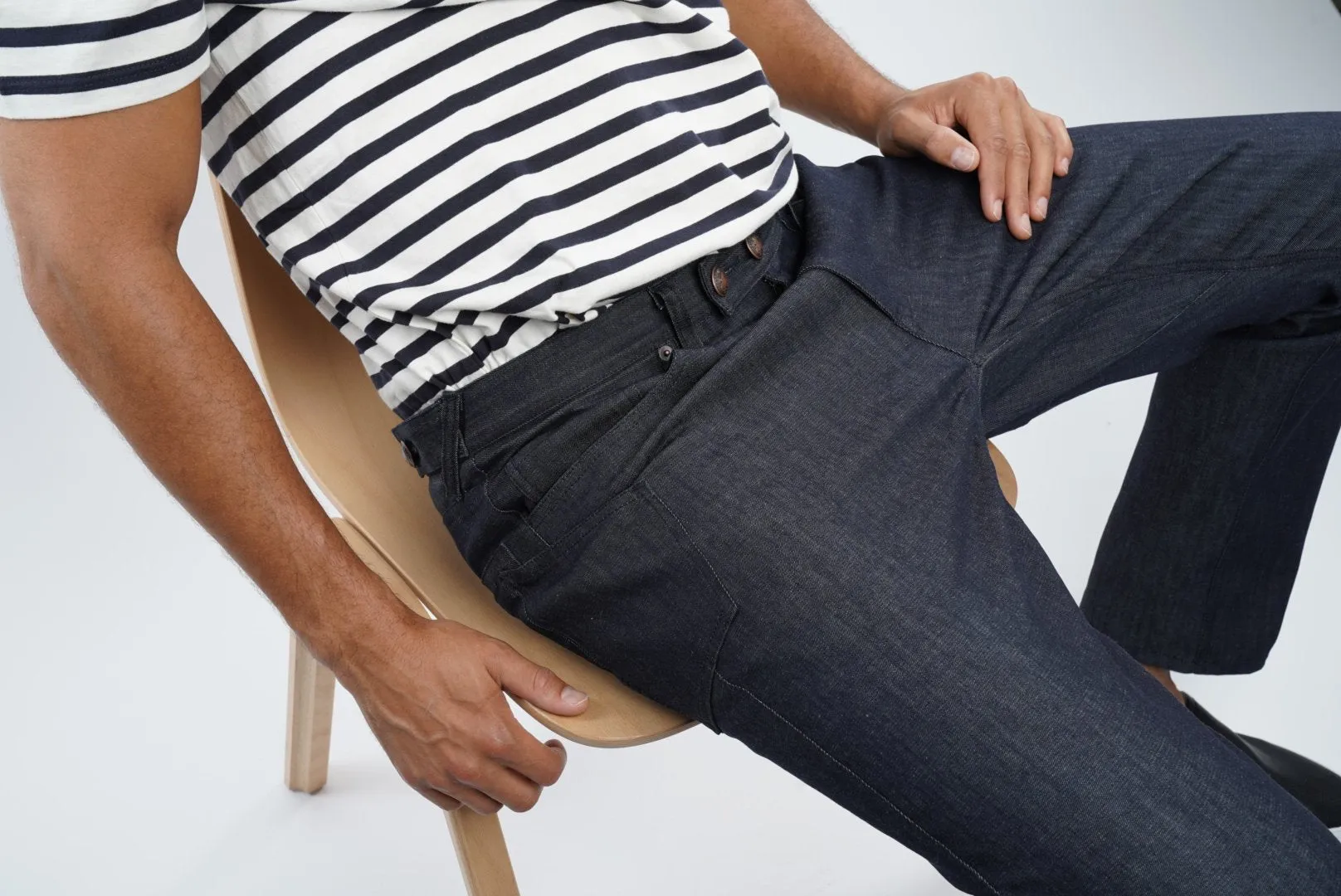 Indigo Denim Gravel Stretch Jean
