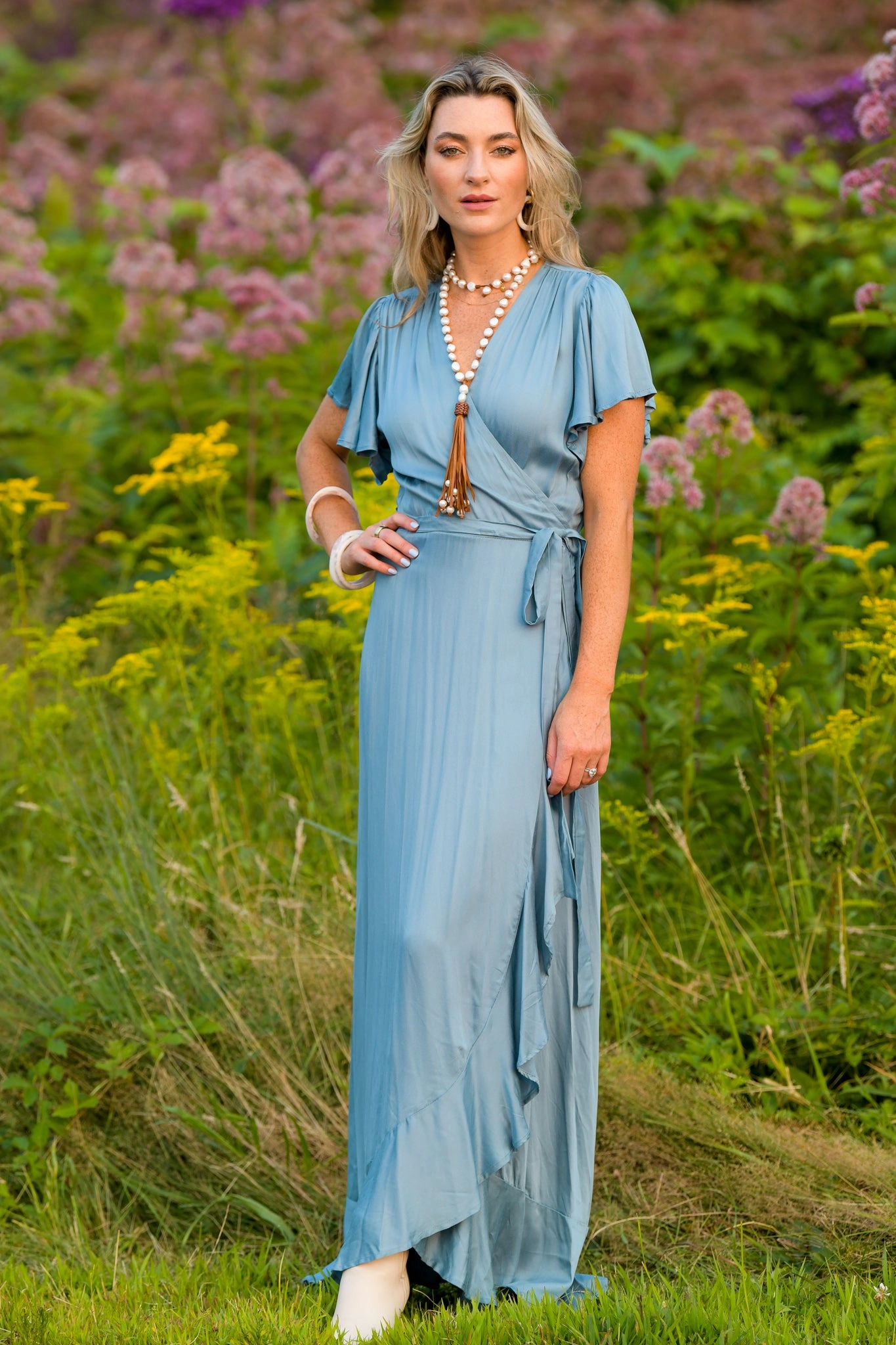 Katarina Dress / Blue Casual event dress Delicate Tone