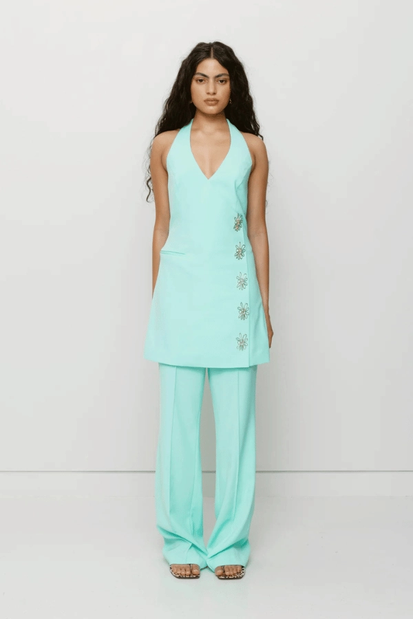 Inka Mini Vest Dress Aqua Calm Mood