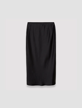 Isaak Silk Satin Skirt Simple Comfort City Wear