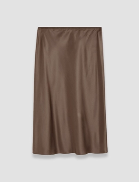 Isaak Silk Satin Skirt Elegant Look Cotton Rich