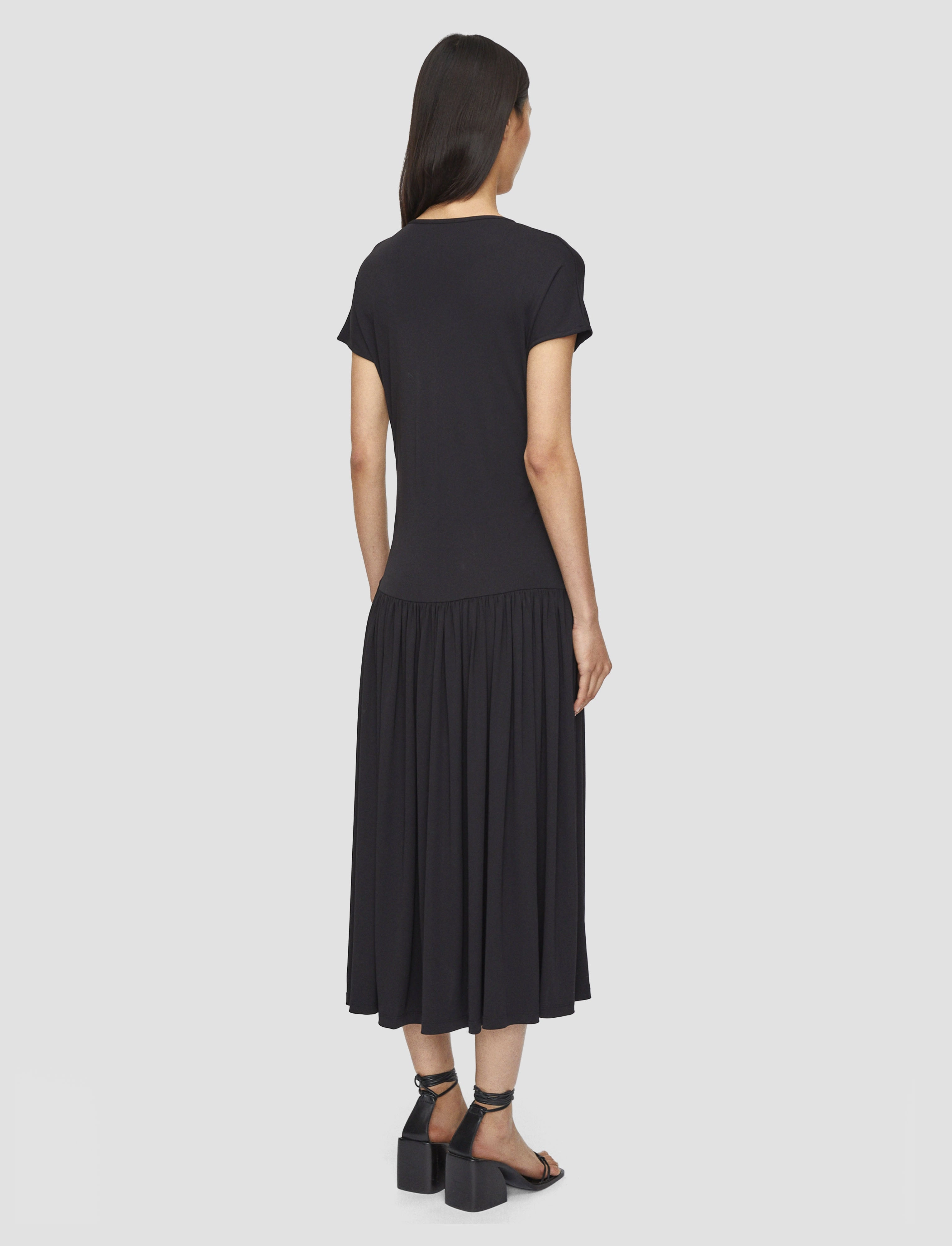 Relaxed Layer Warranty-Included Isaure Crepe Jersey  Dress
