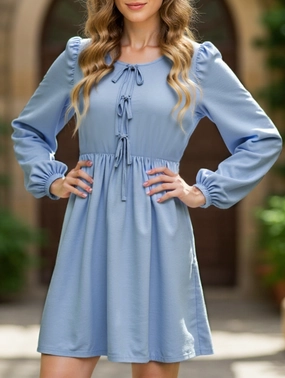Stylish and comfortable lace-up dress Travel Ready Bloom Soft