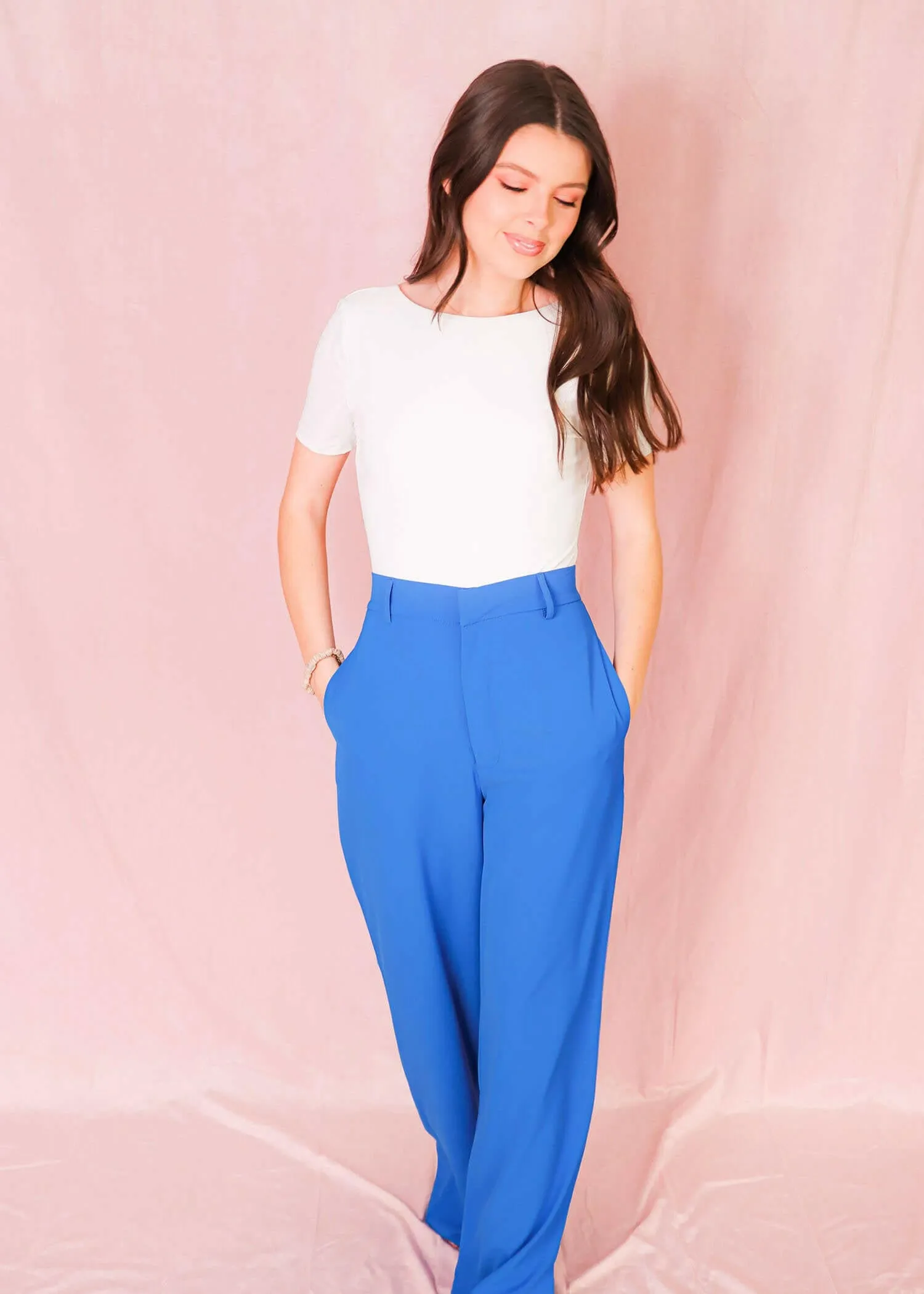 It's Just Business Trousers - Royal Blue