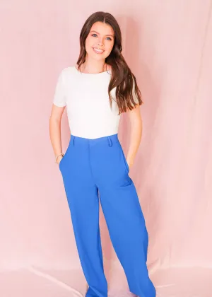 It's Just Business Trousers - Royal Blue
