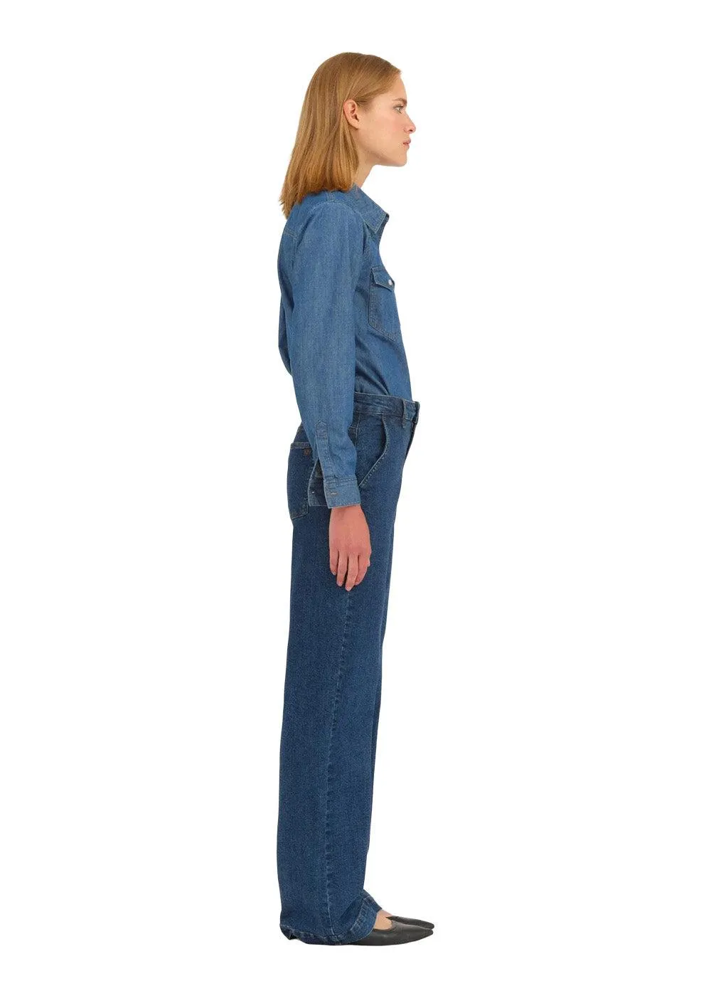 IVY-Brooke French Jeans Wash Middark Nottingham - Denim Blue