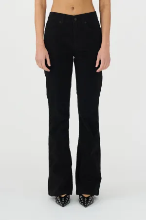 IVY-Tara Flare Jeans Baby Cord - Black