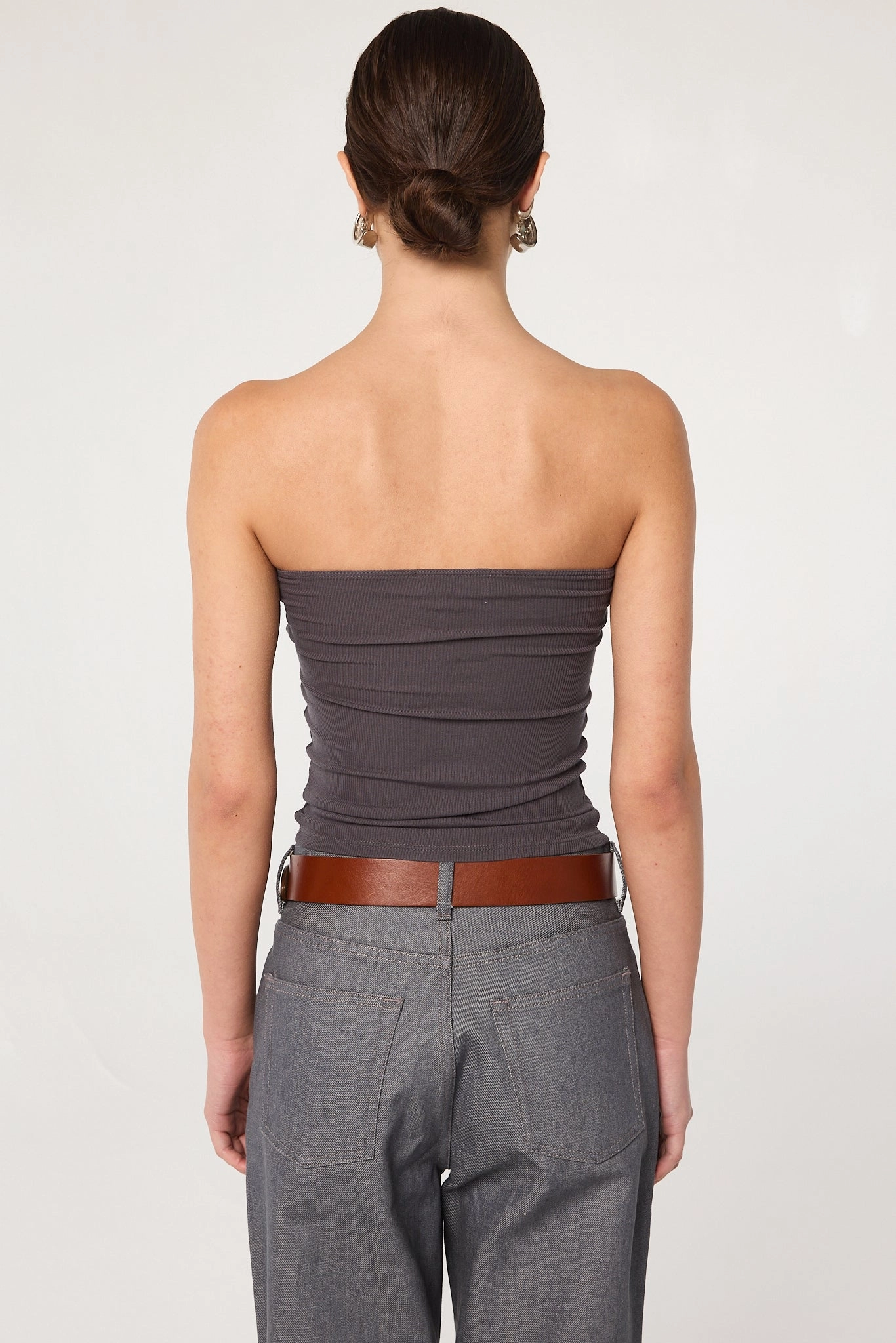 Sporty T-shirt RibbedTrims IZZY TUBE TOP