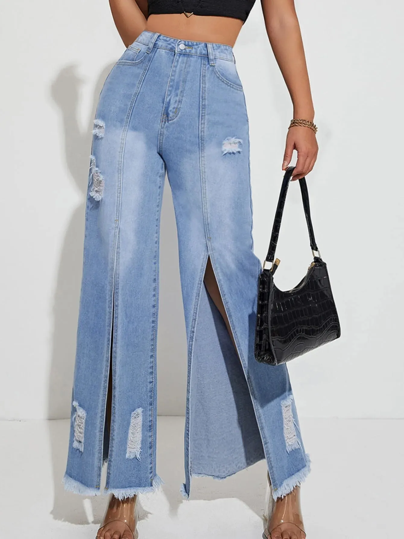 Jaya Loose Jeans Trousers
