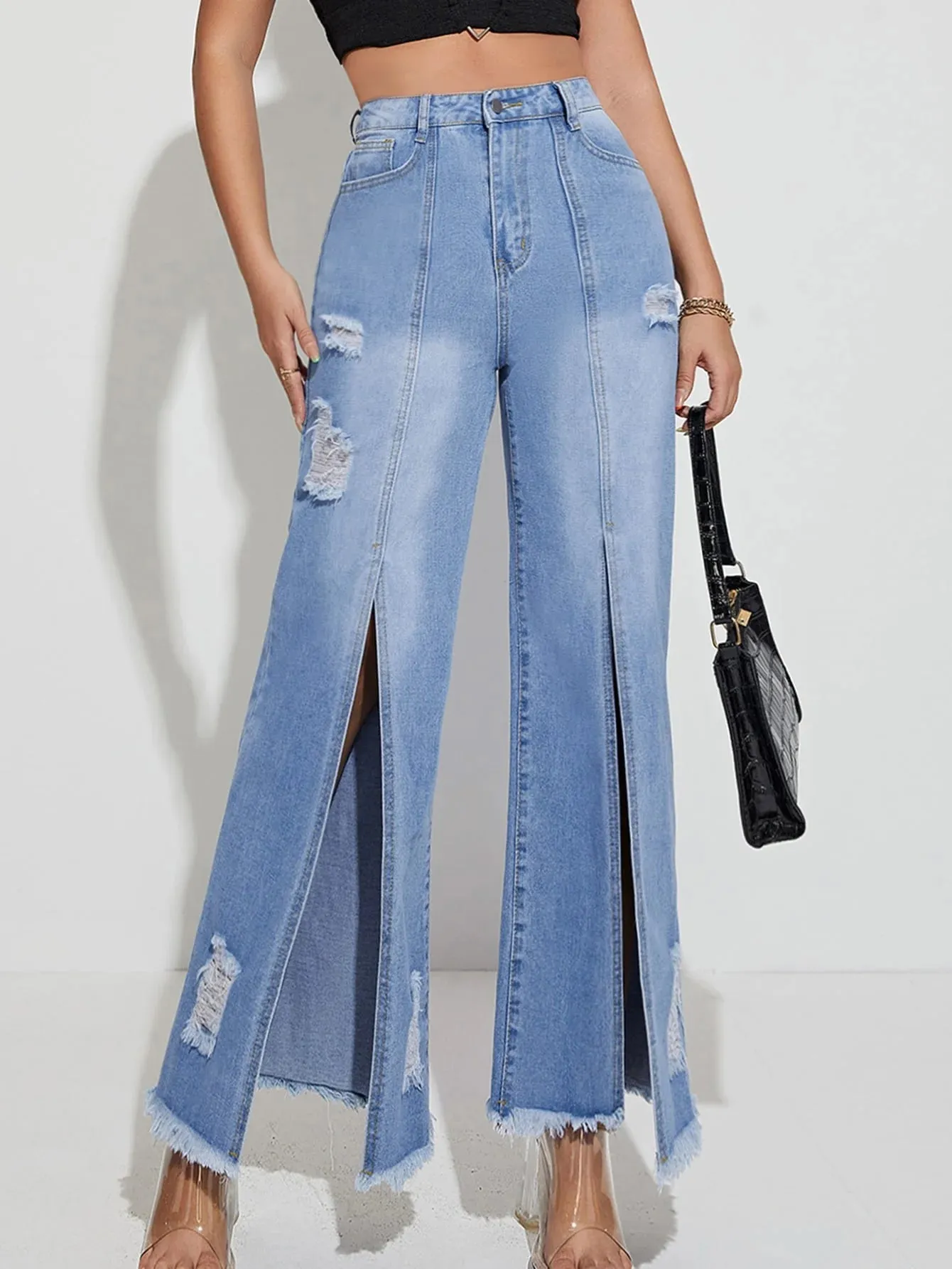 Jaya Loose Jeans Trousers