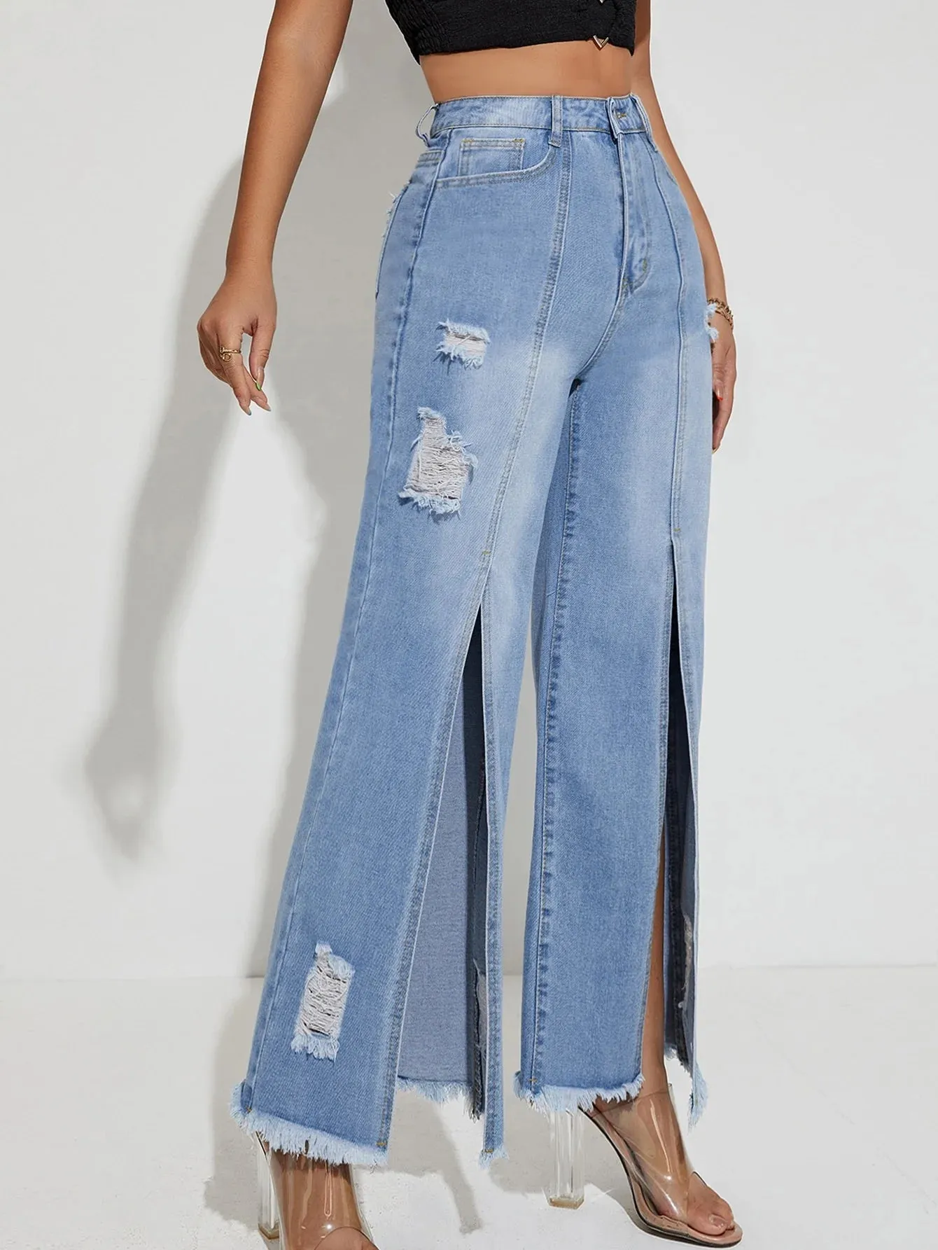 Jaya Loose Jeans Trousers