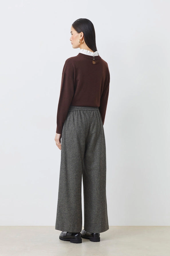 JAZZY TROUSER Laser Cut Perforations Bootcut shape