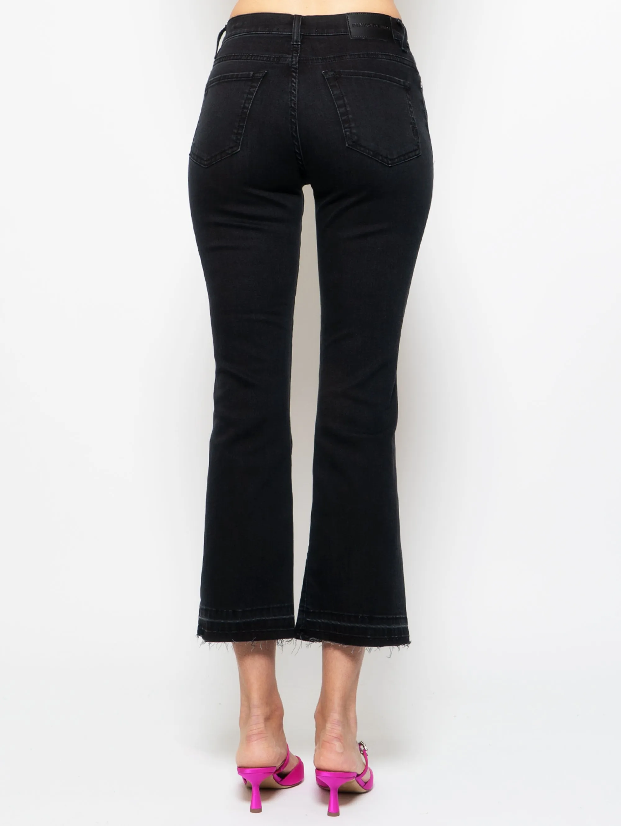 Jeans Bootcut Cinque Tasche Nero