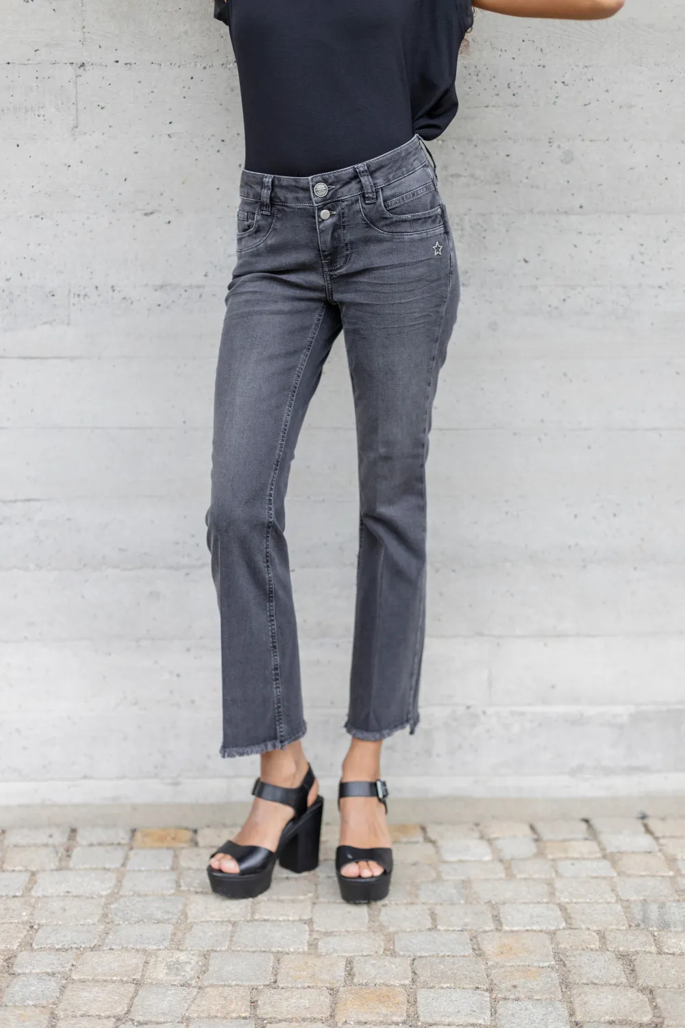 Jeans - BOOTCUT - Petra Schlaggrau