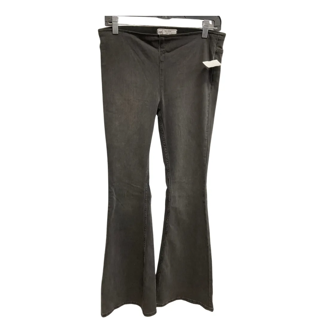 Jeans Flared By Free People In Black, Size: 6