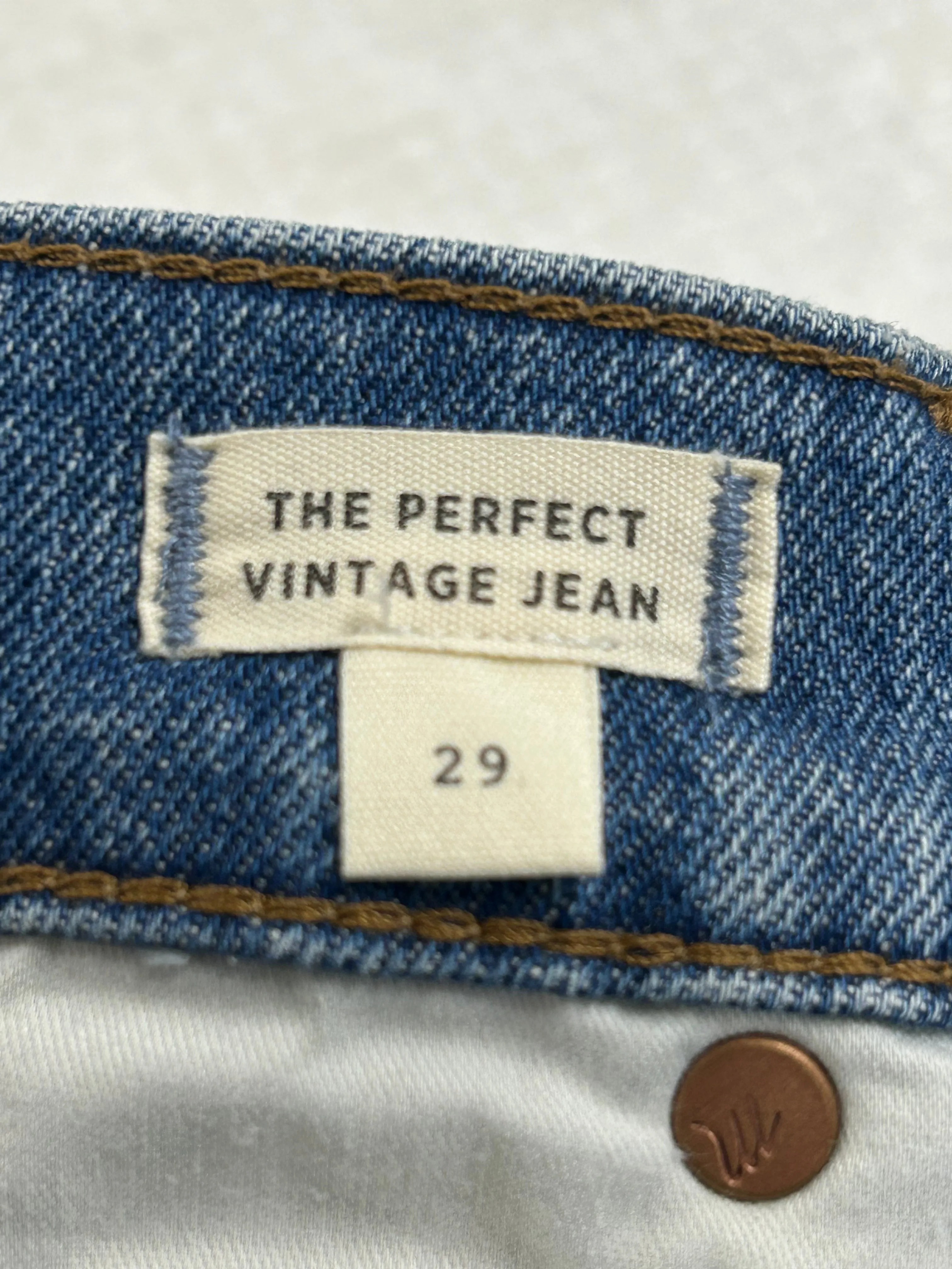 Jeans Straight By Madewell In Blue Denim, Size:8