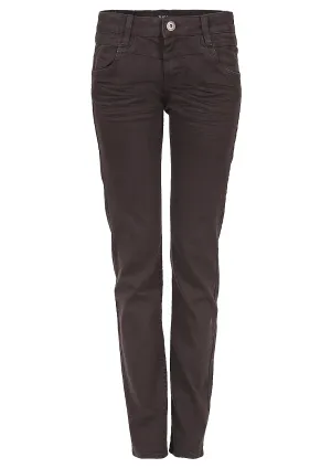 Jeans Tube colored denim pour femmes