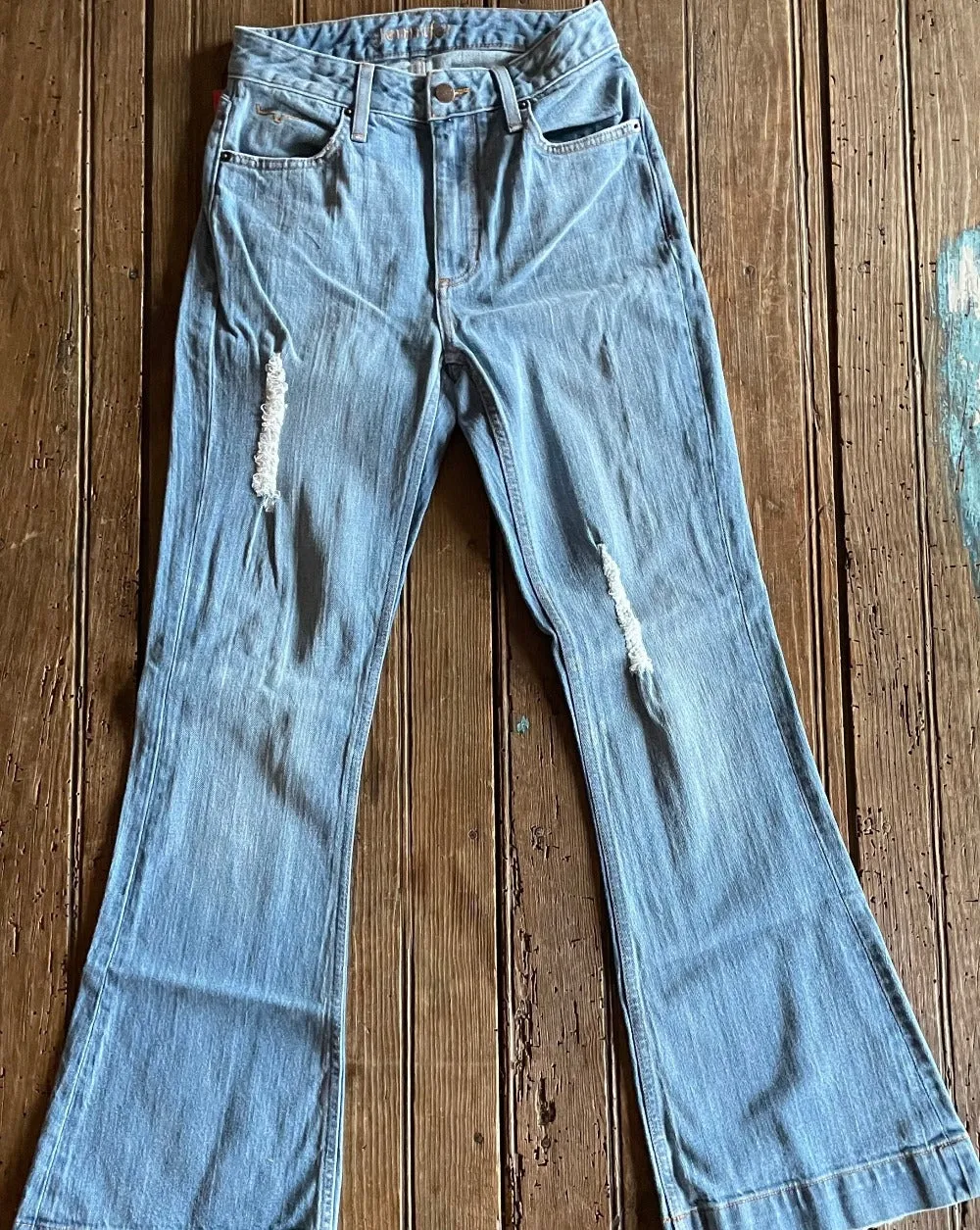 Jennifer Sugar Fade Flare Jeans