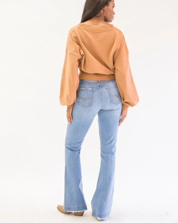 Jennifer Sugar Fade Flare Jeans