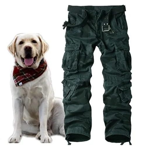 Jessie Kidden Men's Combat Camo Cargo Trousers Camouflage Army Military Tactical Work Pants
