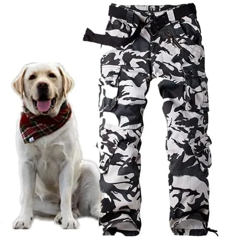 Jessie Kidden Men's Combat Camo Cargo Trousers Camouflage Army Military Tactical Work Pants