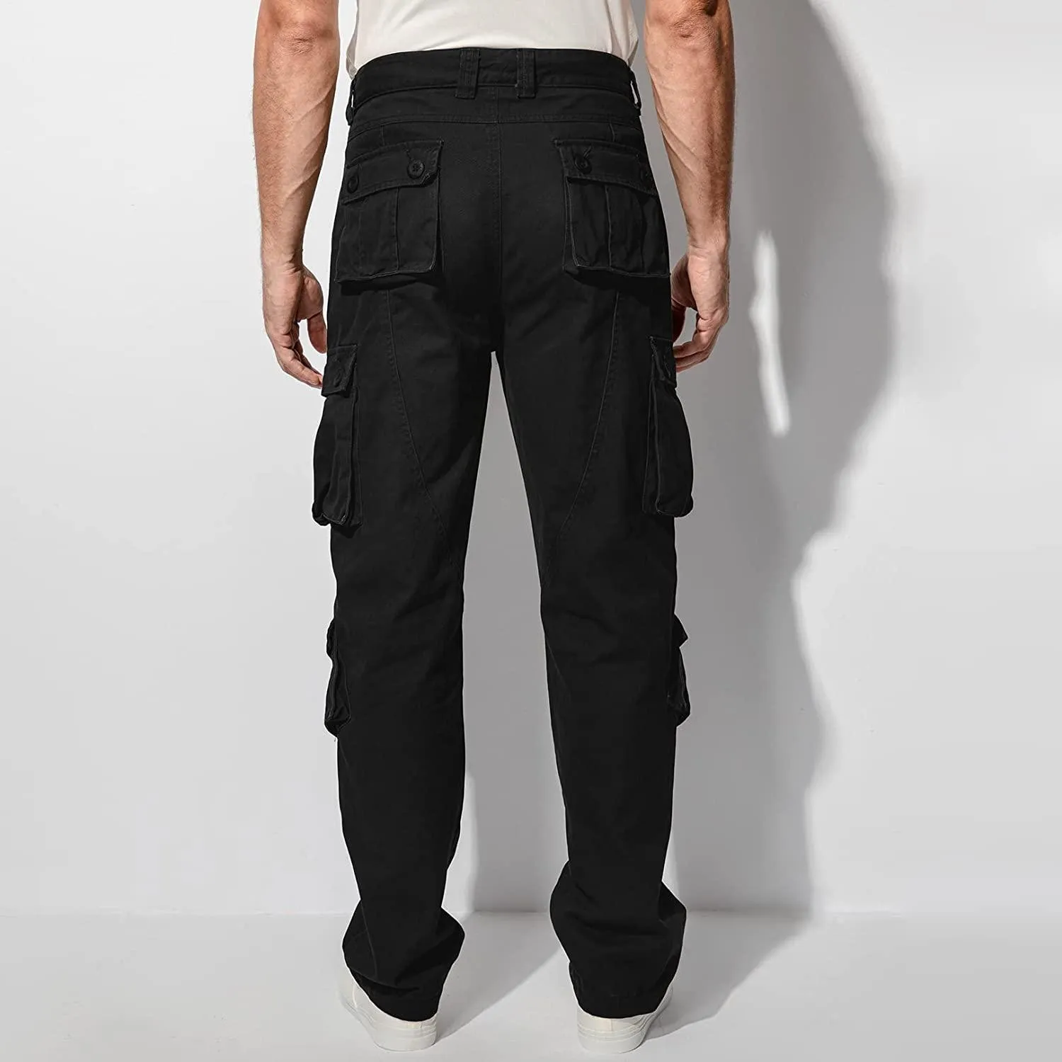 Jessie Kidden Men's Combat Camo Cargo Trousers Camouflage Army Military Tactical Work Pants