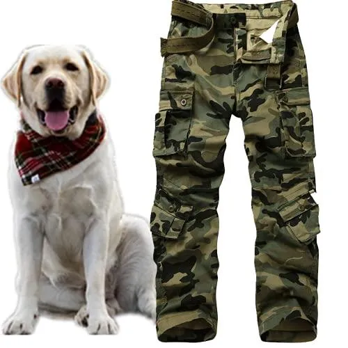 Jessie Kidden Men's Combat Camo Cargo Trousers Camouflage Army Military Tactical Work Pants