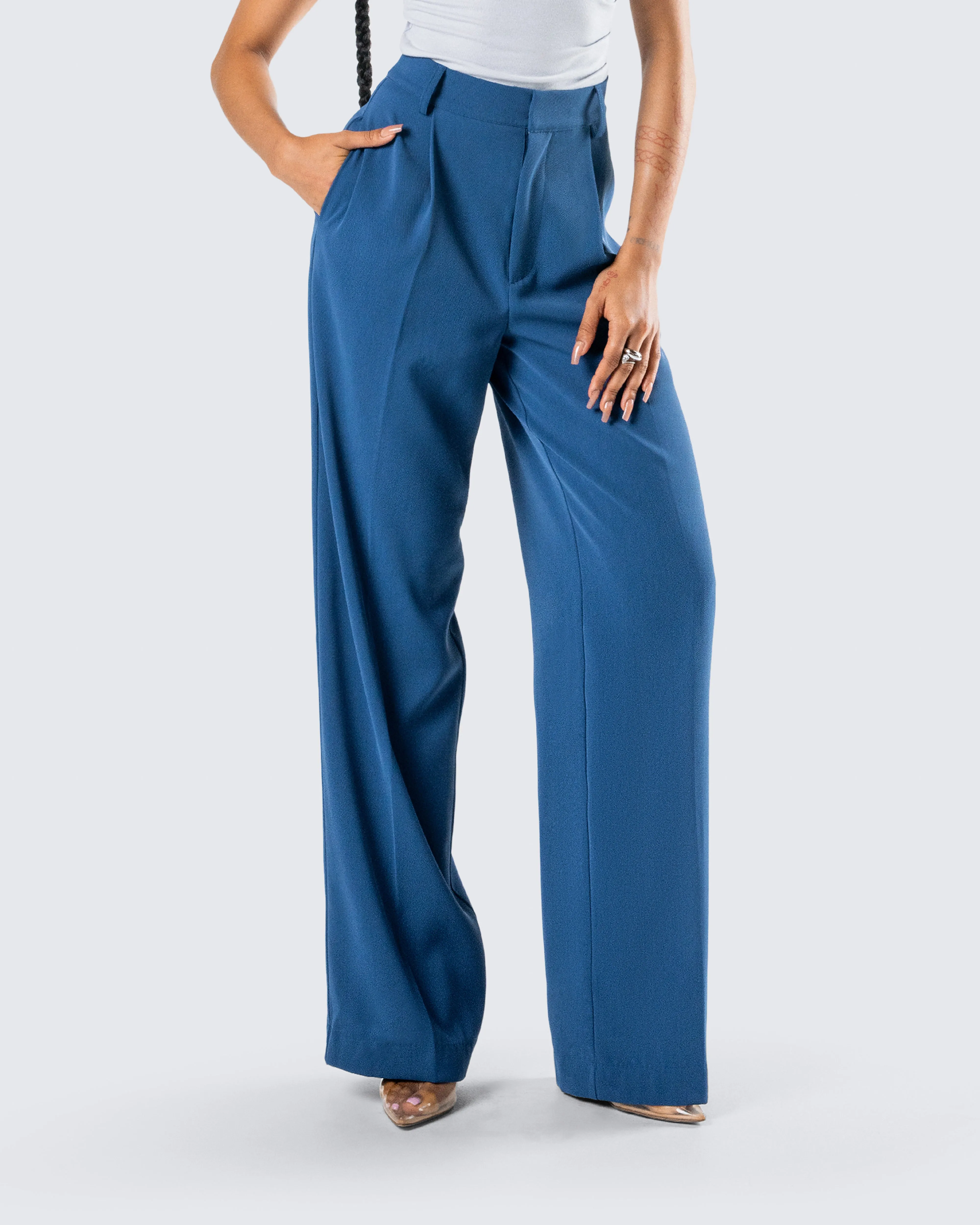 Jobelle Teal Trouser Pant