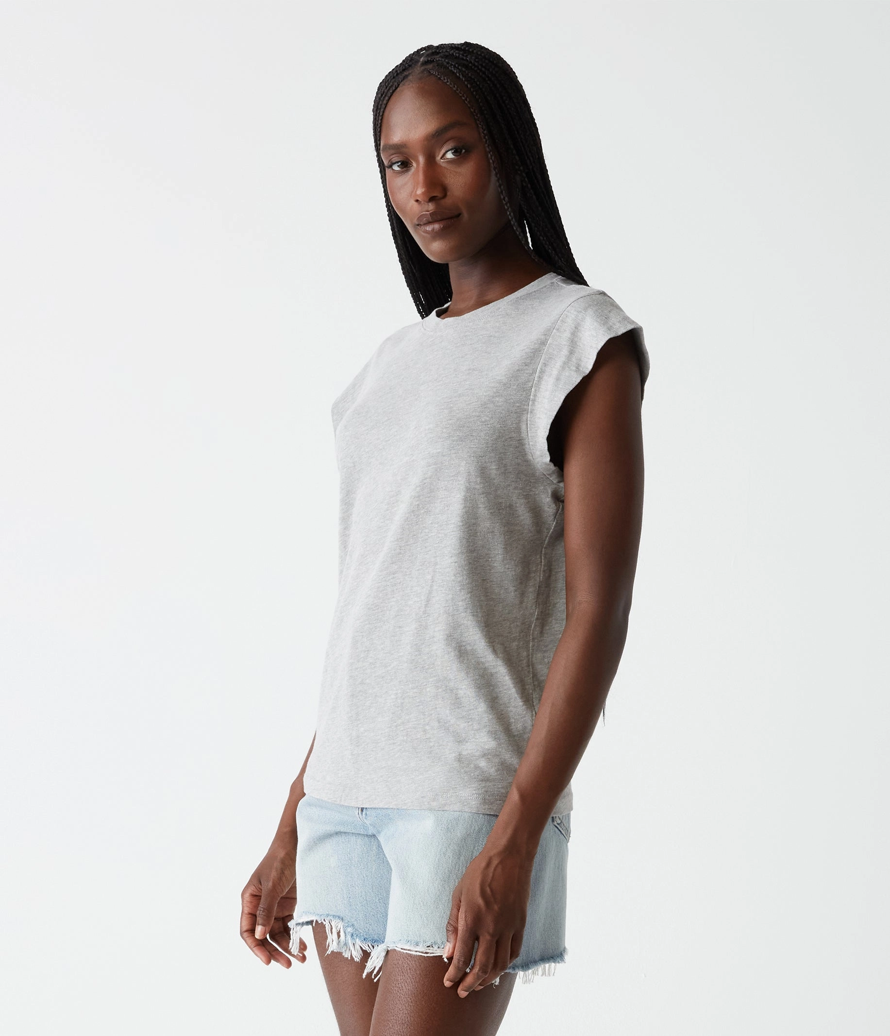 Reinforced Elbow Patches JOEY POWER SHOULDER TEE