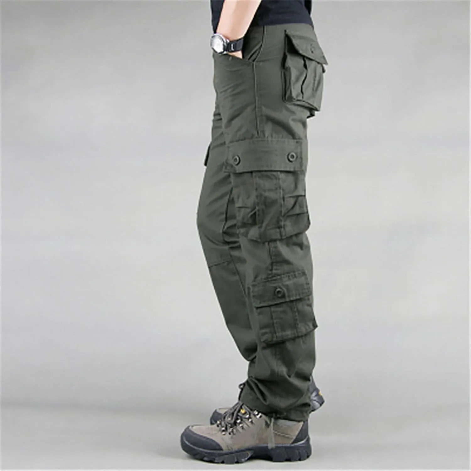 Joggers for Men Quick Dry Hiking Outdoor Workout Tactical Utility Sweatpants with Zipper Pockets