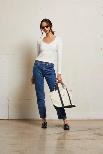 JOSIE 2X1 SWEATER RIB LS UNECK Anti Pilling