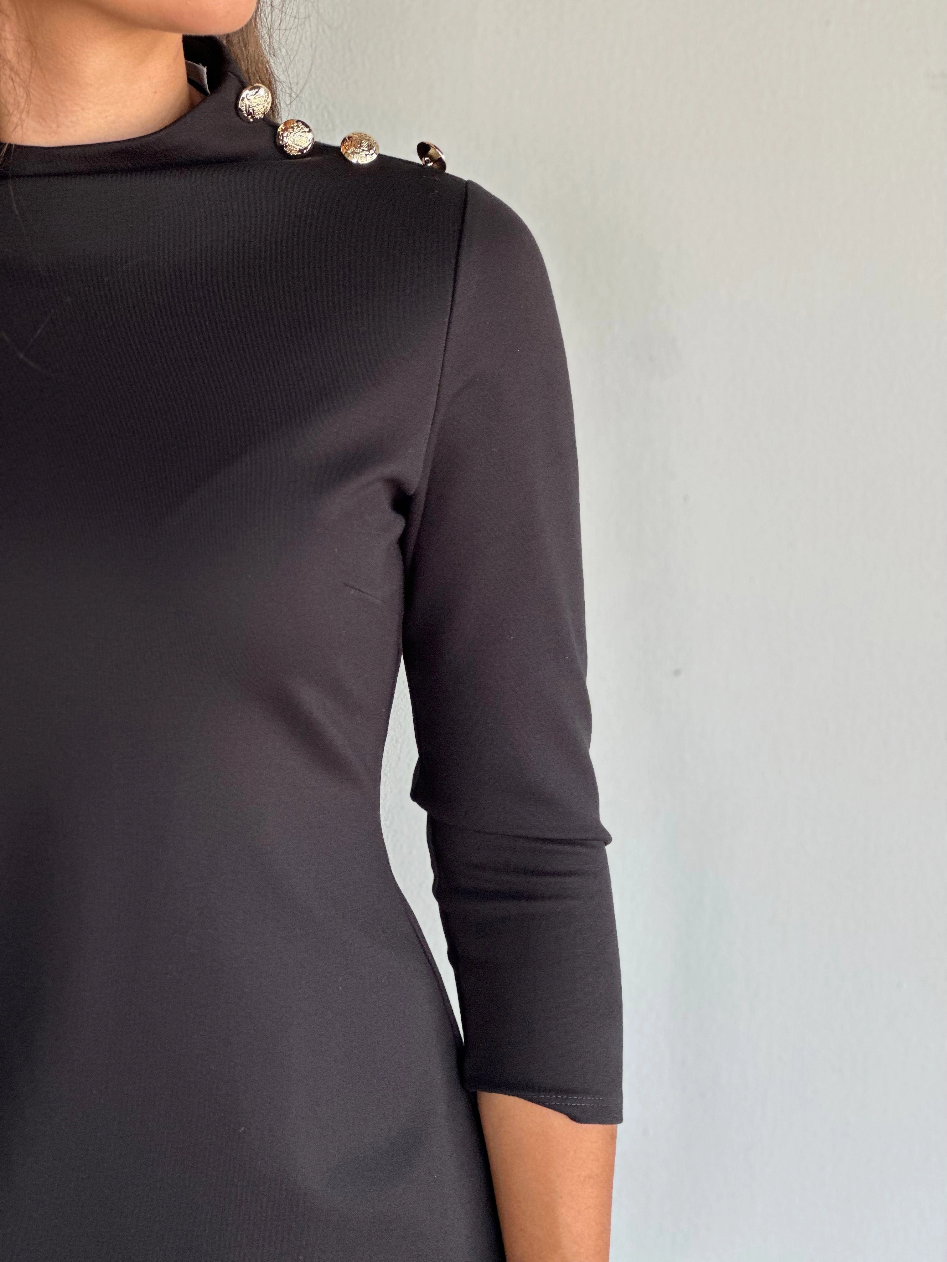 Noble Glow Jude Connally Gertie Dress in Black Gold