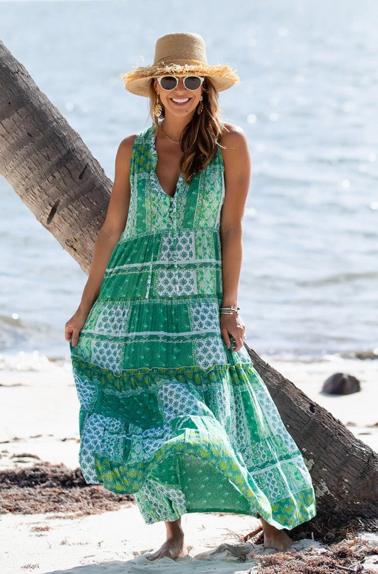 Kaia Dress Long / Mojito Evening Vibe Romantic date dress