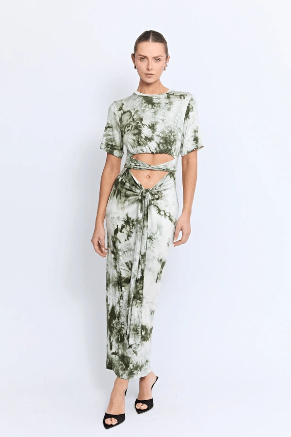Vibrant color Editor??s-Pick Kami Dress Earth Tie Dye