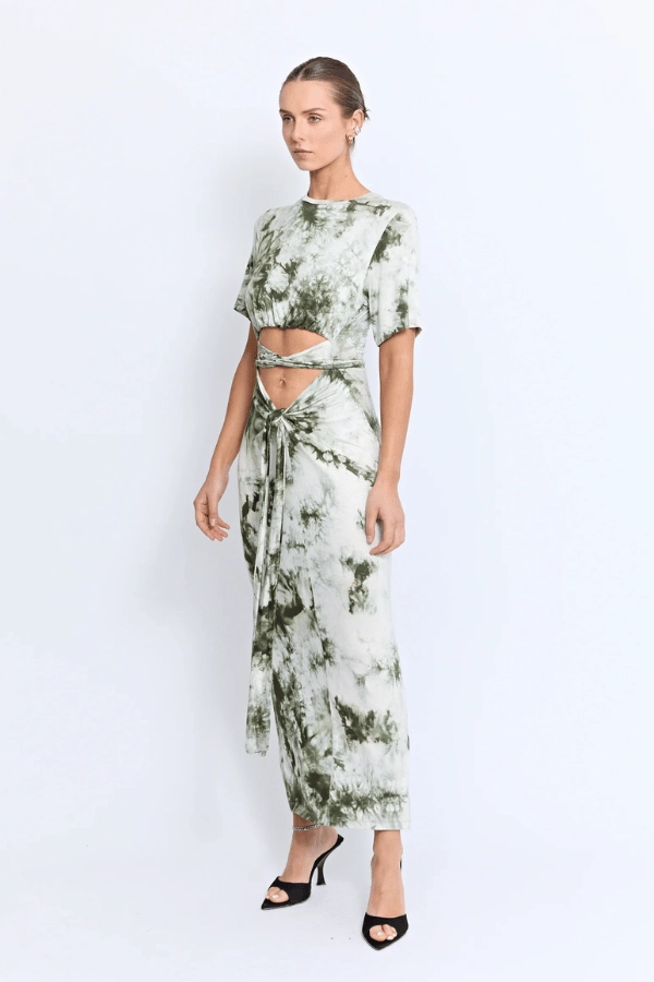 Kami Dress Earth Tie Dye Bold-Color