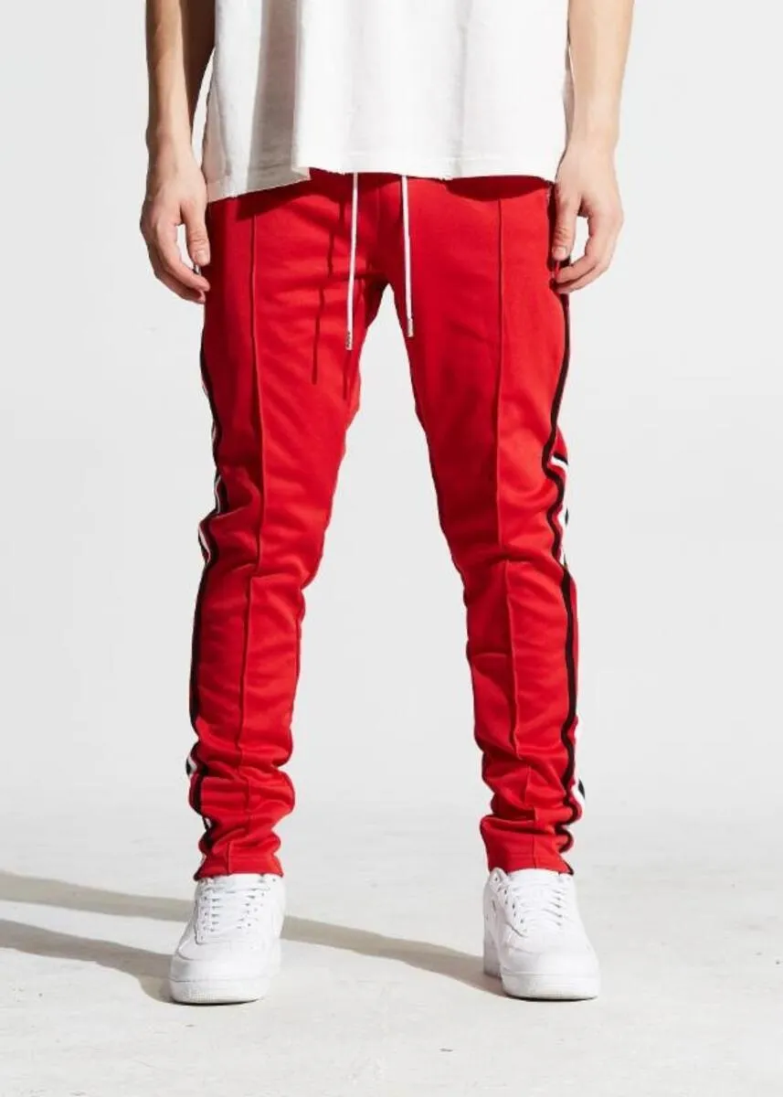 Karter Collection-Jones Track Pants-Red
