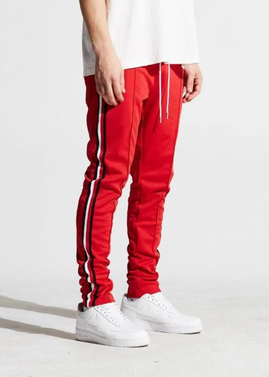 Karter Collection-Jones Track Pants-Red