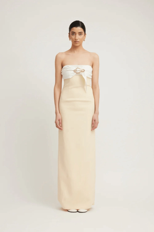 Smart Glide Mature Glam Kasai Dress Lemon/Ivory