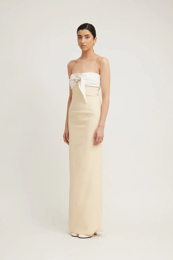 Chill Friendly Day-to-evening dress Kasai Dress Lemon/Ivory