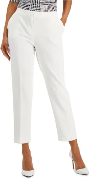 Kasper Womens Knit Office Dress Pants 10825680 Vanilla Ice White 14