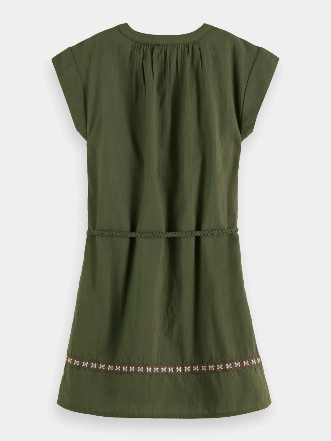 Kids - Embroidered kaftan dress