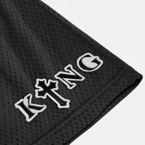 King Gothic Cross Patch Shorts - 7"