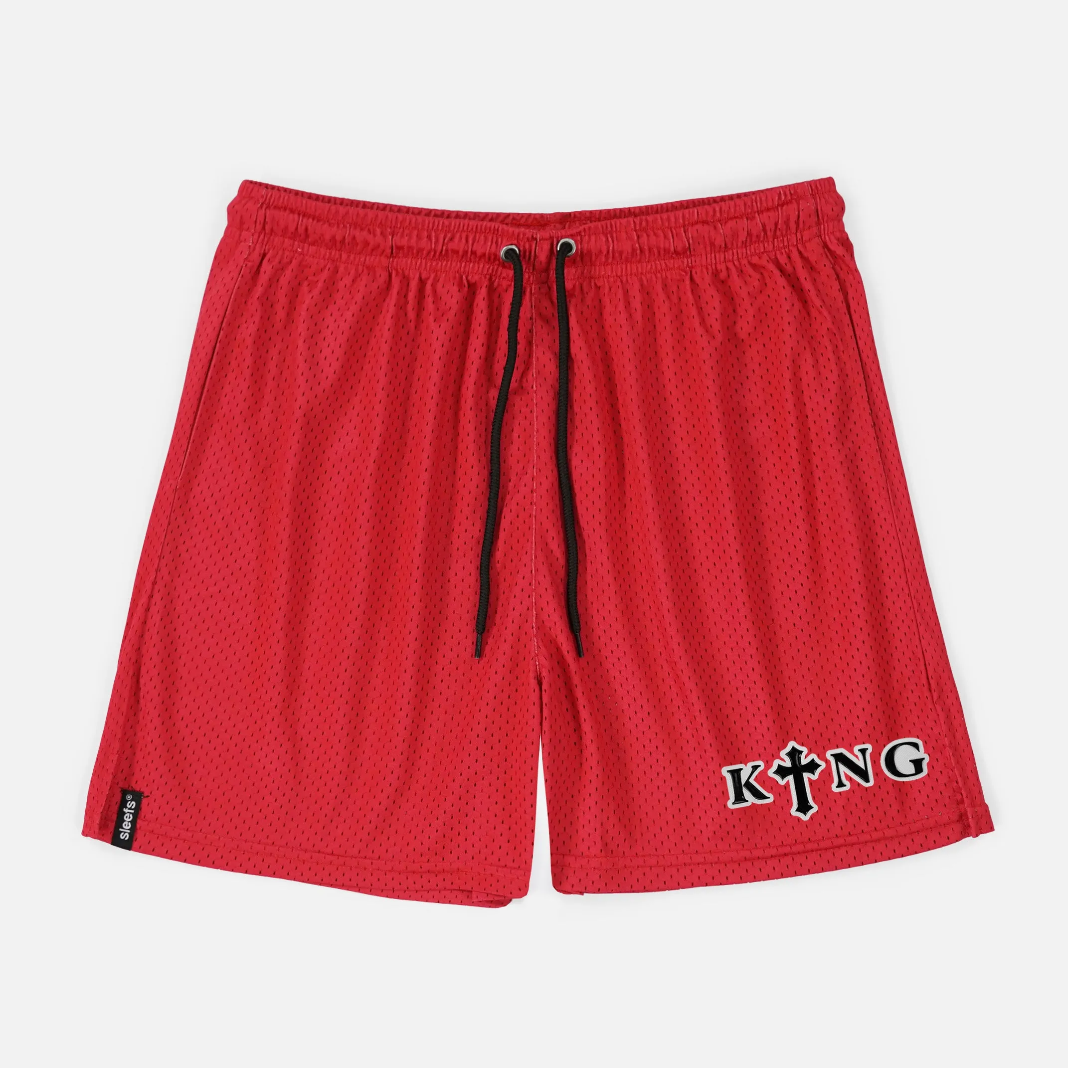 King Gothic Cross Patch Shorts - 7"