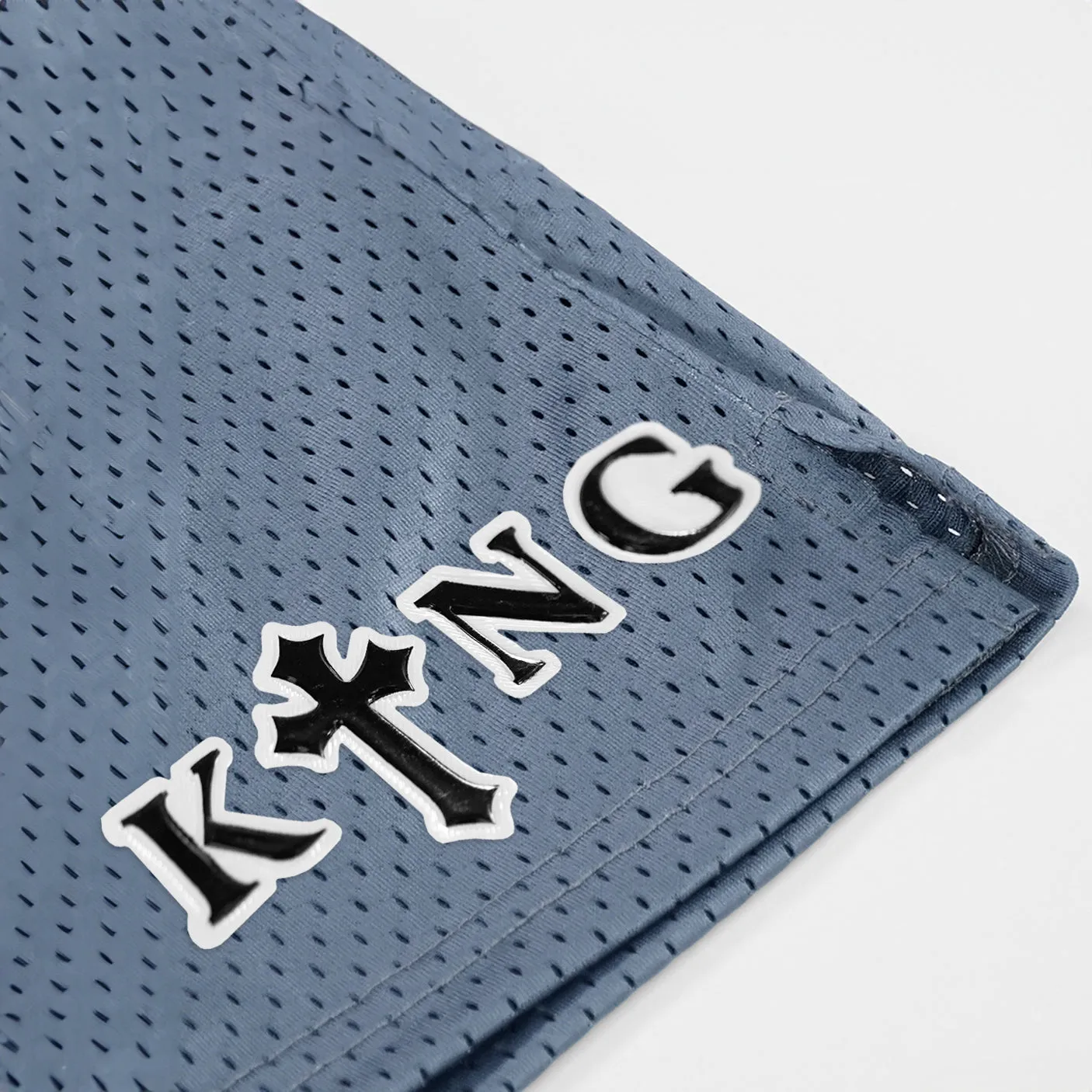 King Gothic Cross Patch Shorts - 7"