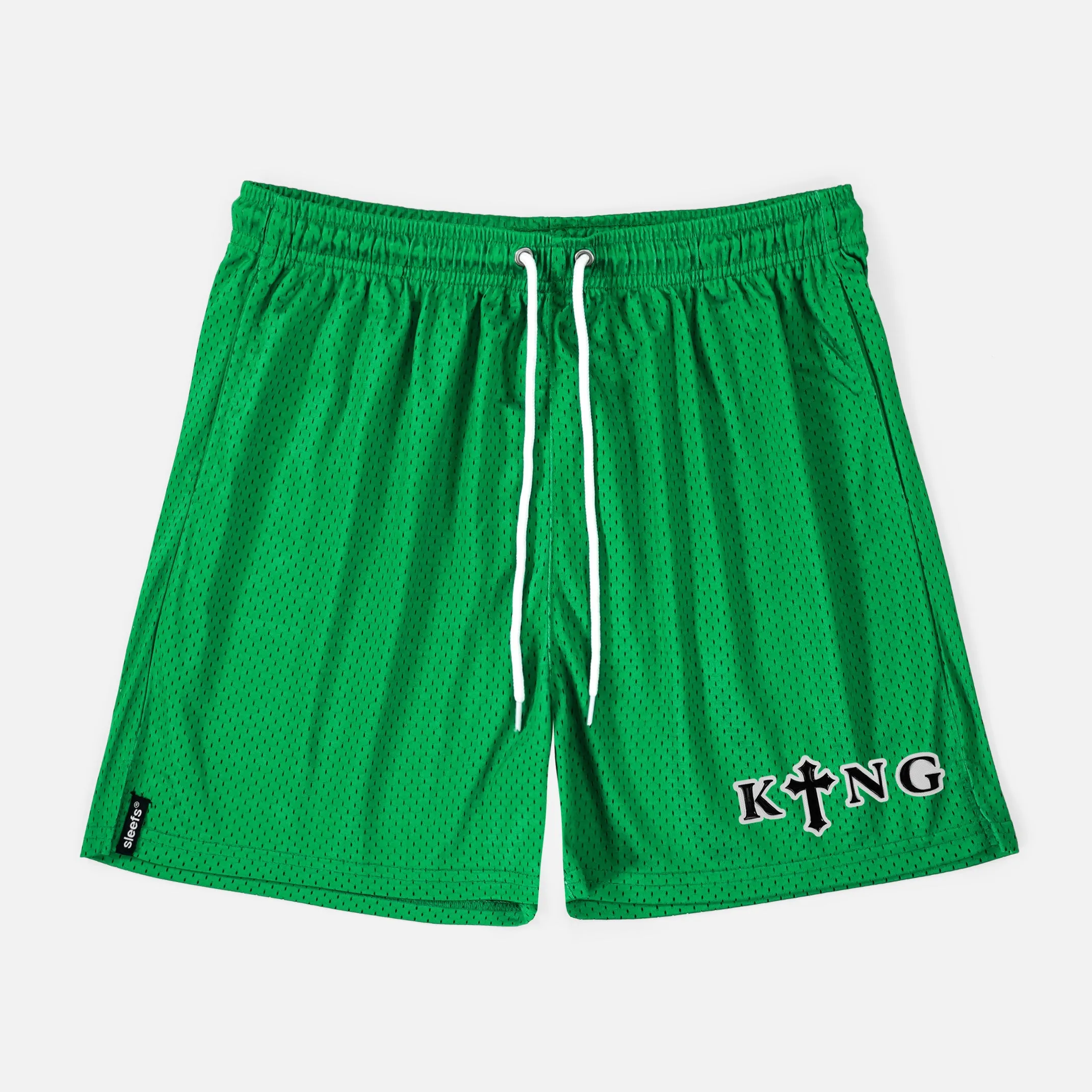 King Gothic Cross Patch Shorts - 7"