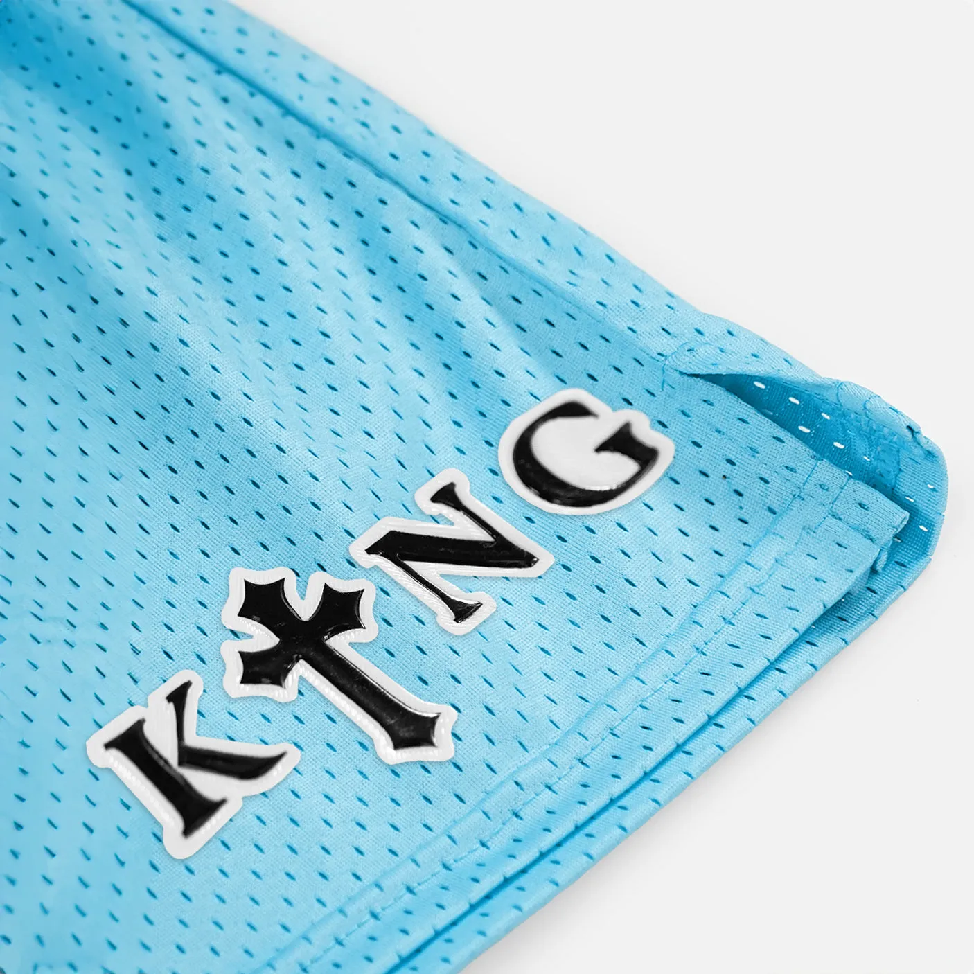 King Gothic Cross Patch Shorts - 7"